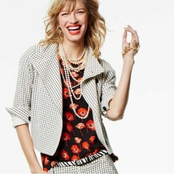 CAbi Windowpane Ponte XS Jacket and Size 2 Trousers - Picture 2 of 6